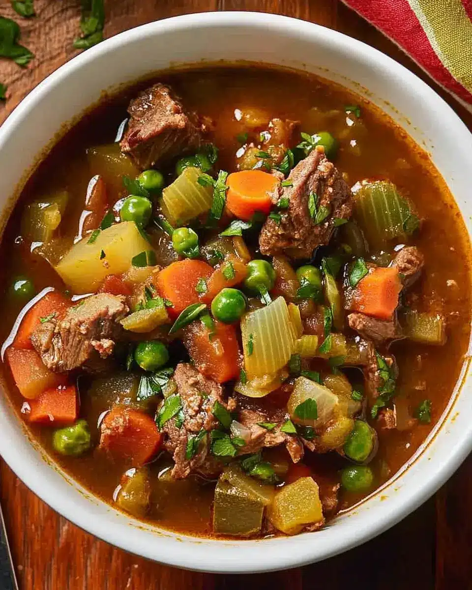 Hearty Vegetable Beef Soup: Discover Comfort in Every Spoon!
