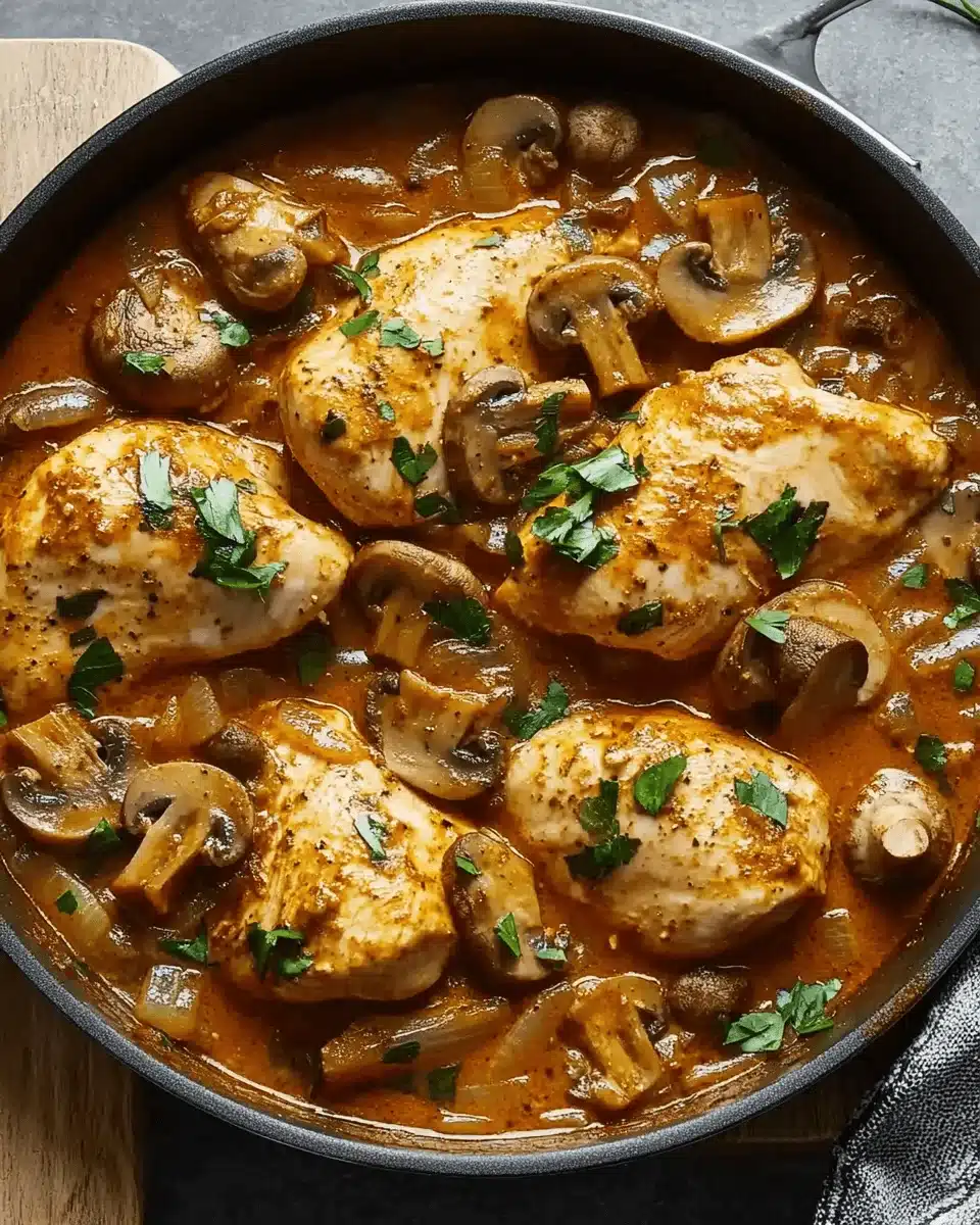 One-Pan Chicken Paprikash with Mushrooms and Onions Unveiled