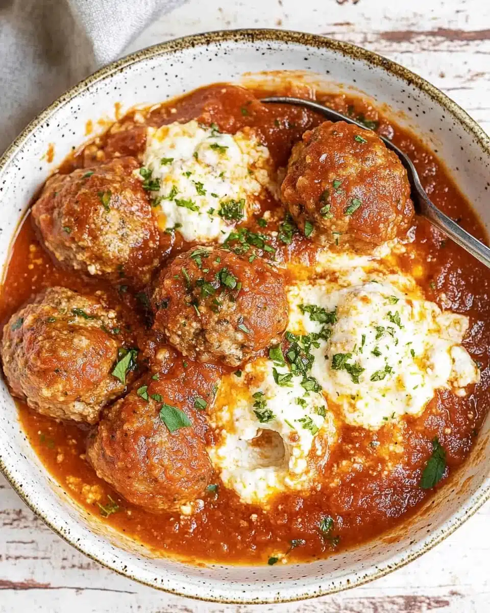 Ricotta Meatballs with Marinara Sauce made easy today!