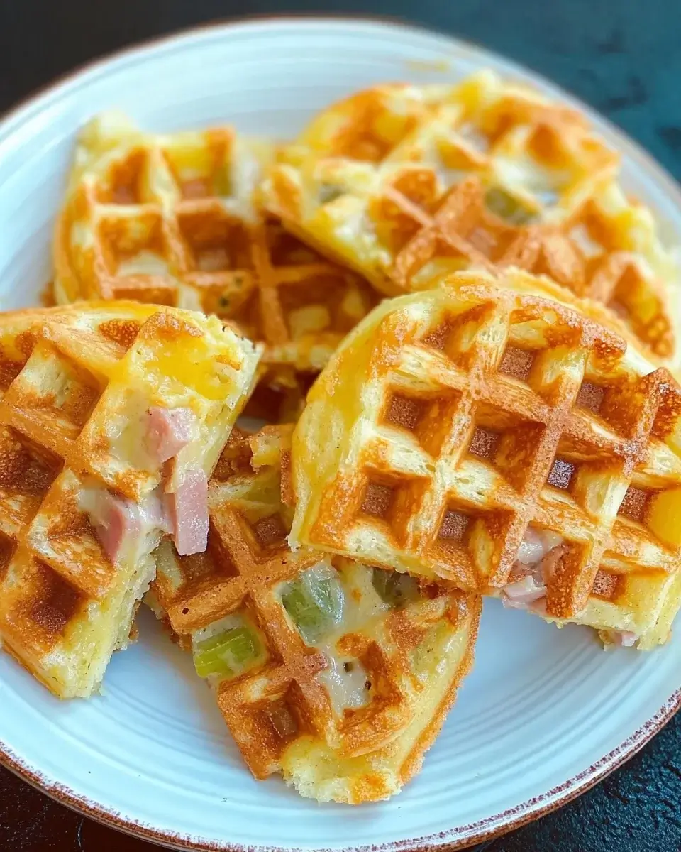 Cheesy Ham and Chaffle Delight: A Tasty Recipe You'll Love!