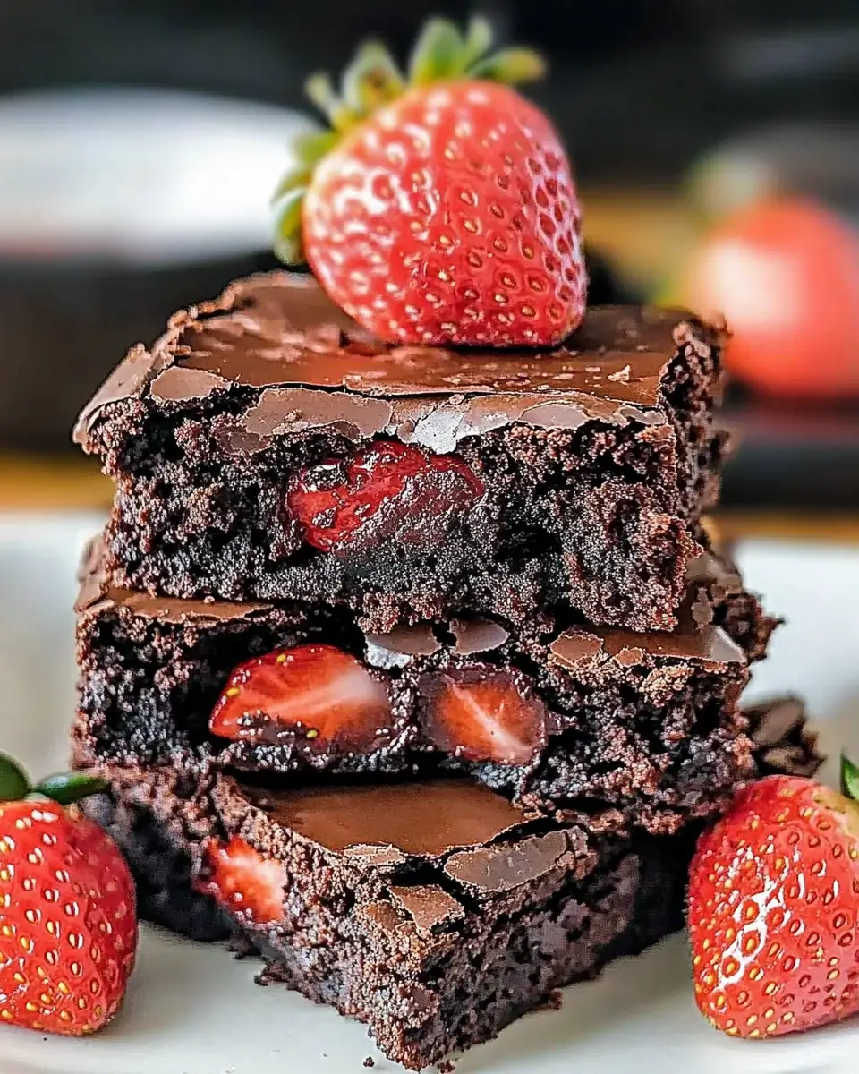 Luscious Chocolate Strawberry Brownies: Bake Bliss Today!