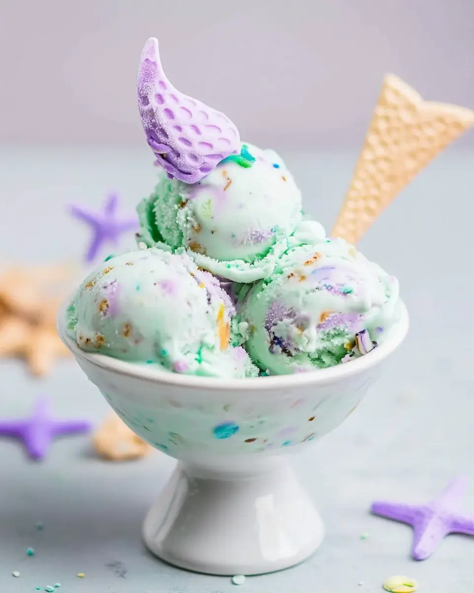 Mermaid No-Churn Ice Cream: Dive into a Colorful Treat!