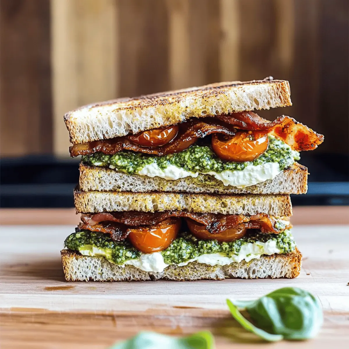 Roasted Tomato Goat Cheese BLT Sandwich: A Flavorful Delight