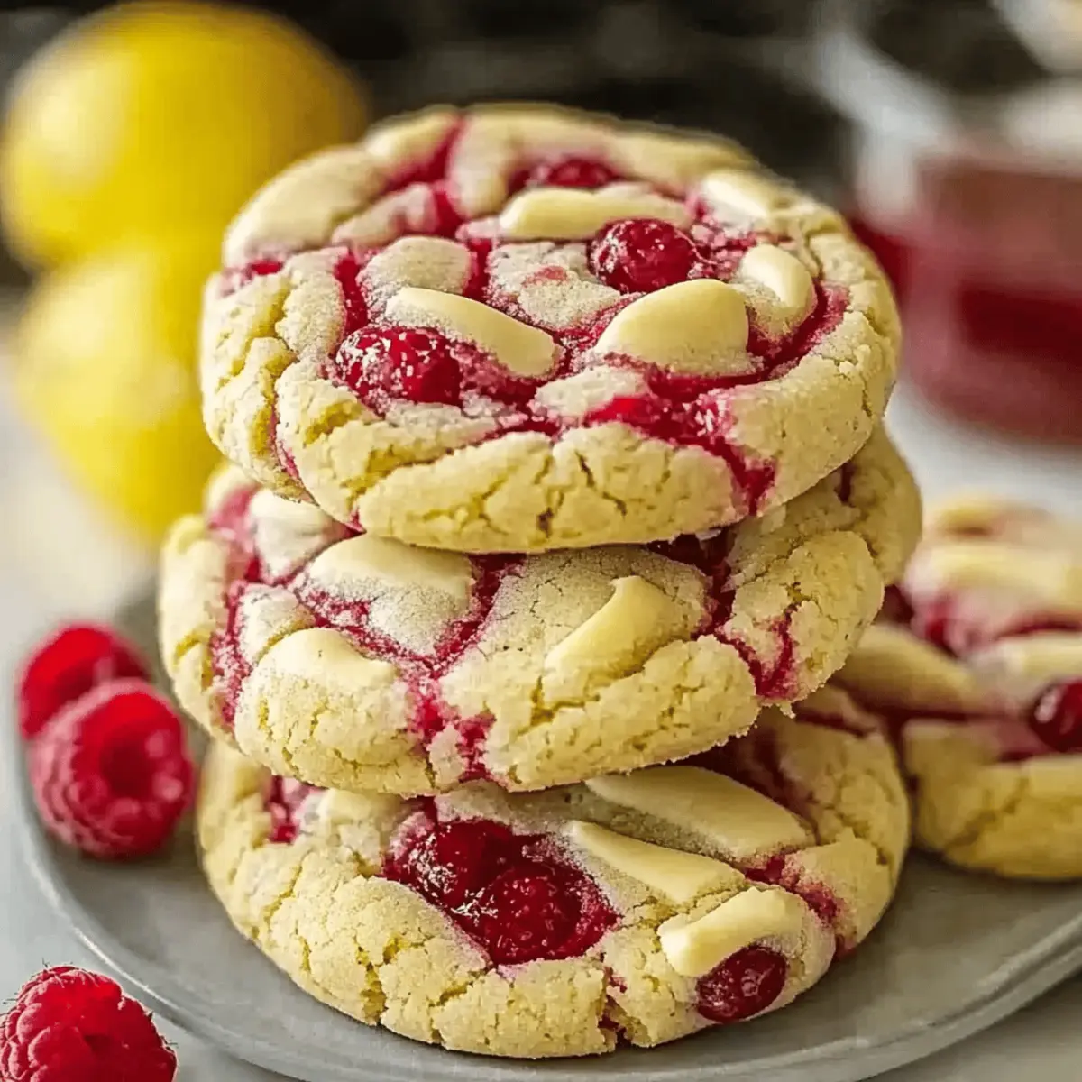 Delicious White Chocolate Lemon Raspberry Cookies to Brighten Your Day
