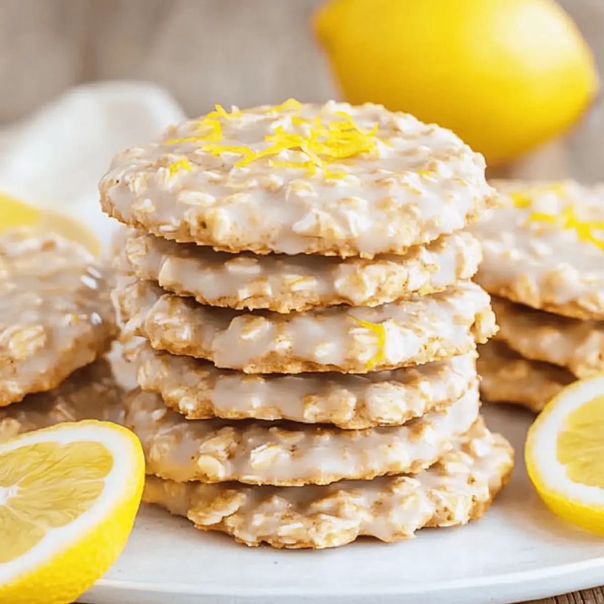 Zesty Lemon Oatmeal Cookies No-Bake Recipe for Easy Treats