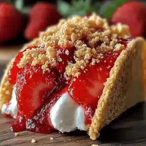 Strawberry Crunch Cheesecake Tacos
