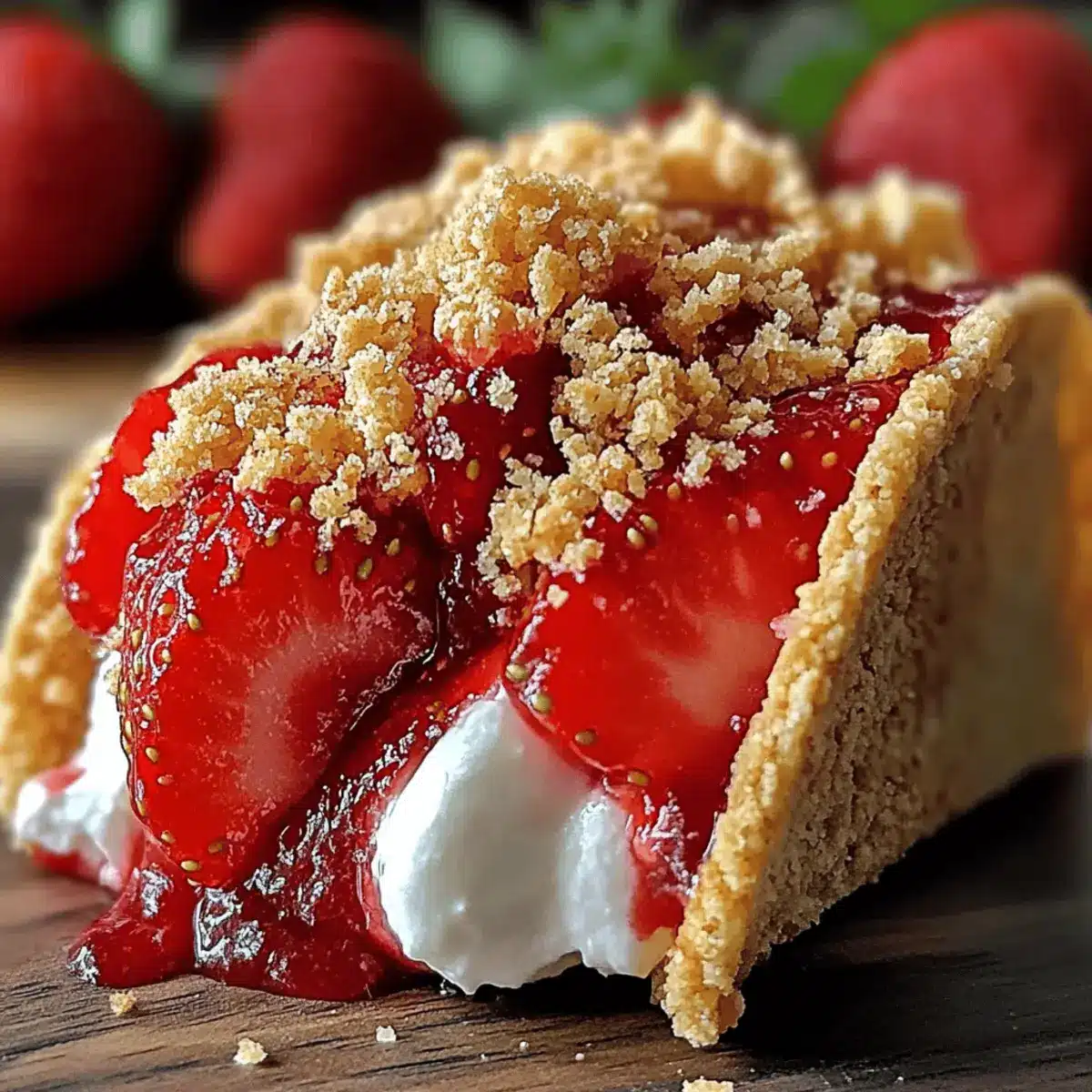 Strawberry Crunch Cheesecake Tacos for the Ultimate Sweet Treat