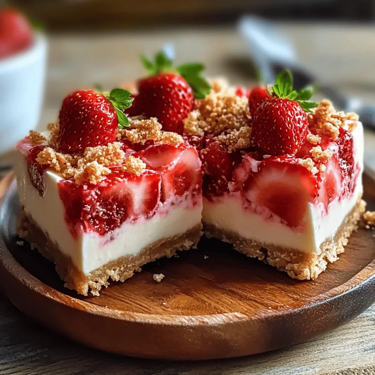 Strawberry Crunch Cheesecake Chunks for Irresistible Summer Bliss