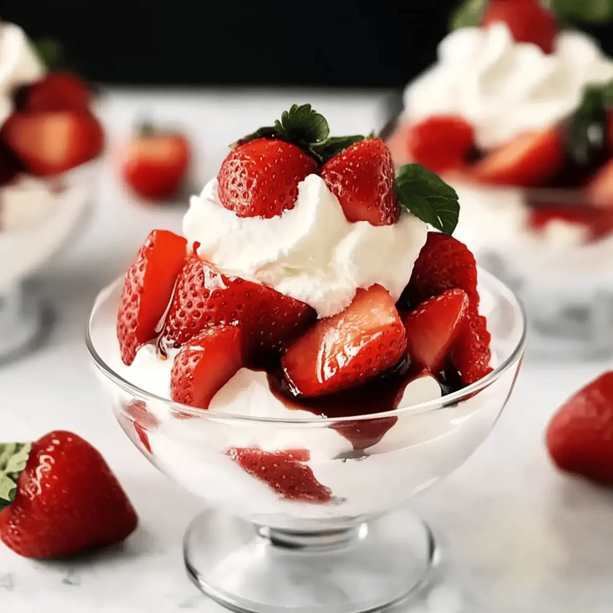 Balsamic Macerated Strawberries & Cream: A Sweet Summer Treat