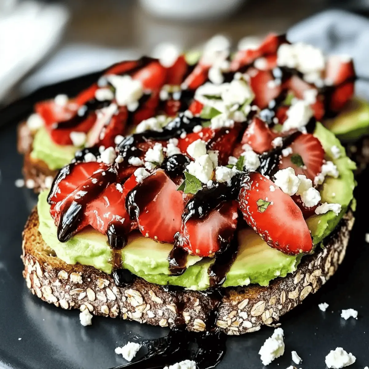 Balsamic Strawberry Avocado Toast for a Healthier Morning
