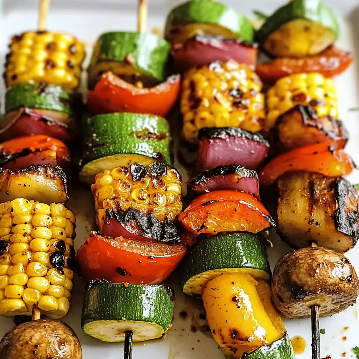 Grilled Vegetable Kabobs with Fajita Butter Glaze Bliss