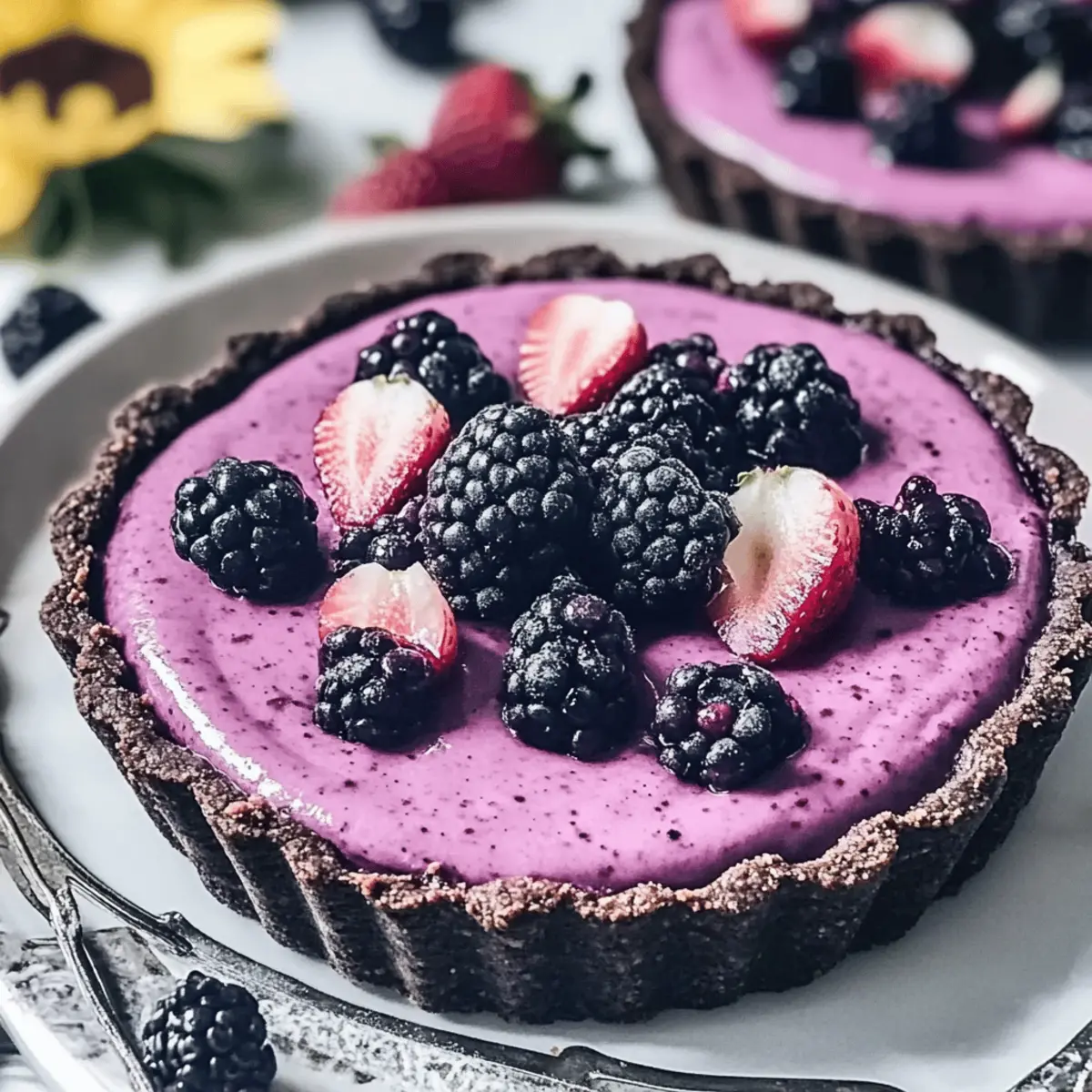 Irresistible No-Bake Blackberry Tart for Effortless Summer Bliss