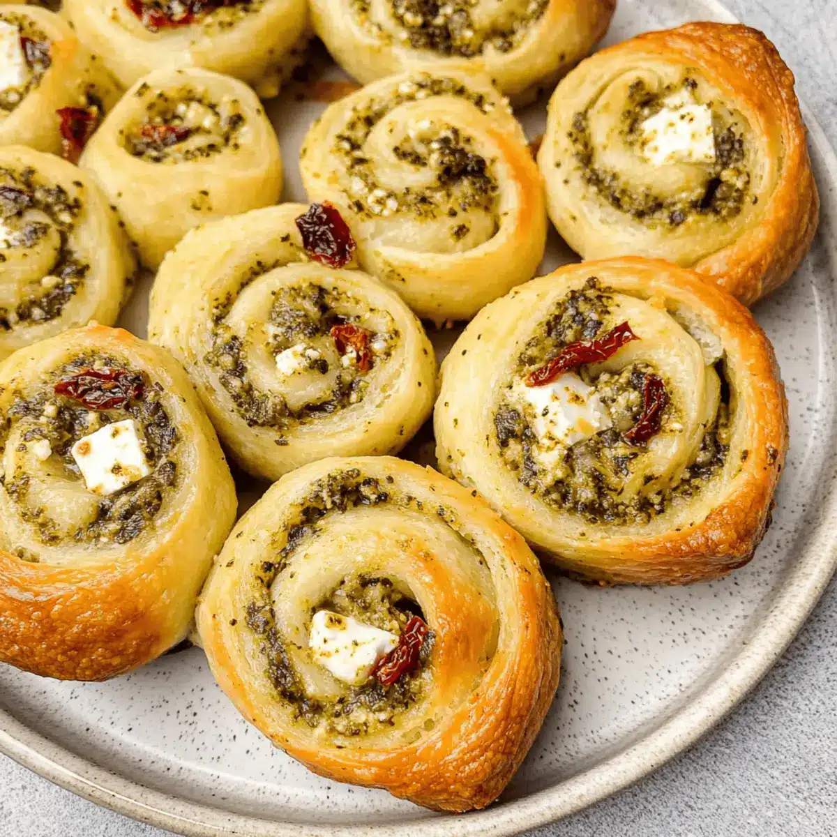 Mouthwatering Pesto Feta Rolls: Comfort Food Bliss