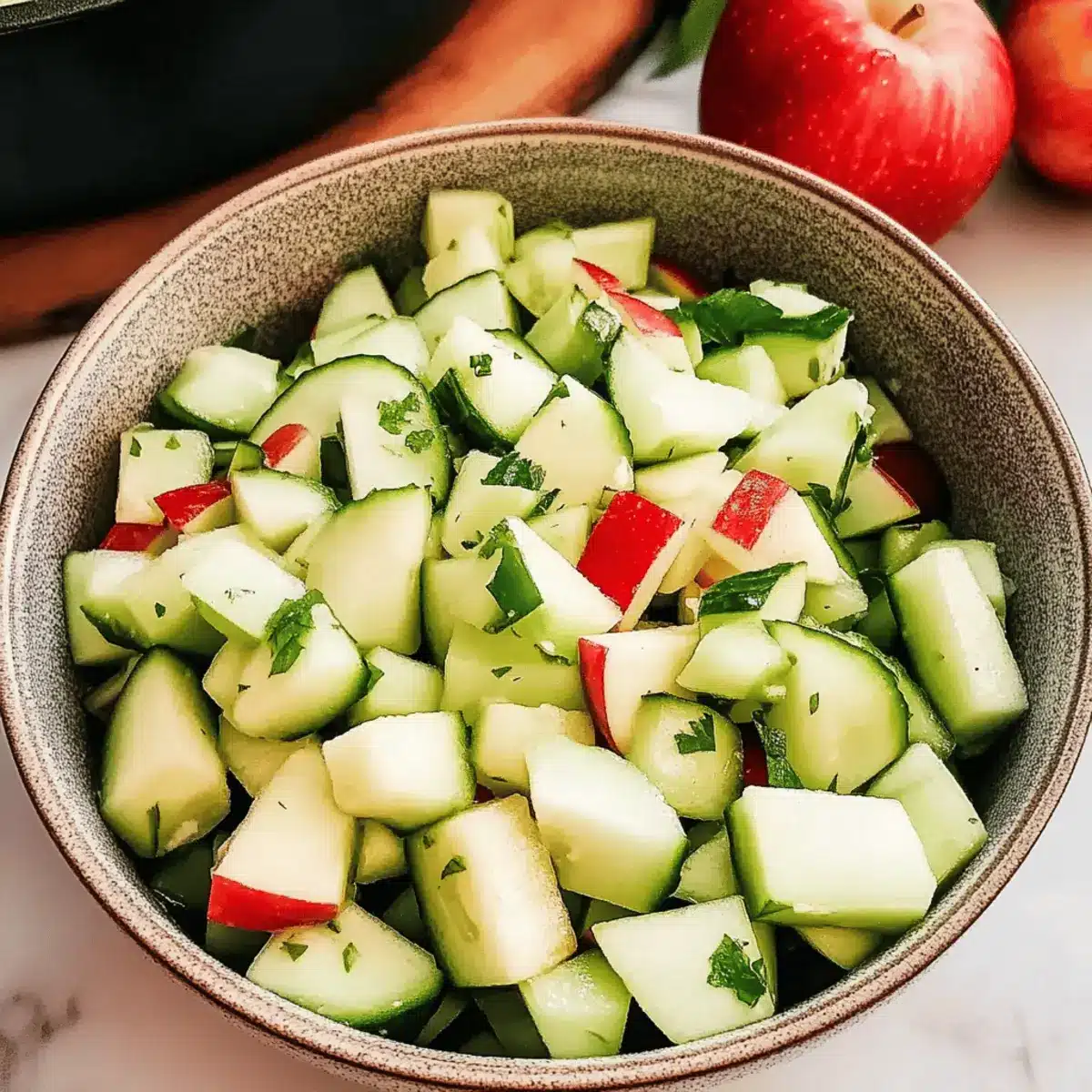Refreshing Cucumber Apple Salad: A Cool Summer Treat