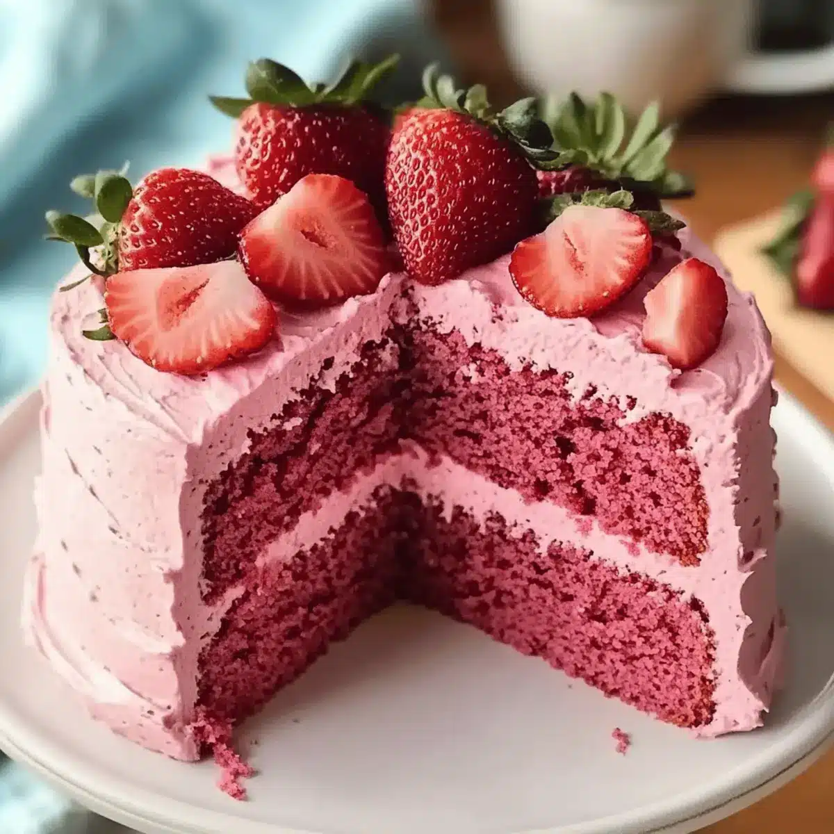 Small Batch Vegan Strawberry Cake for Sweet Spring Celebrations