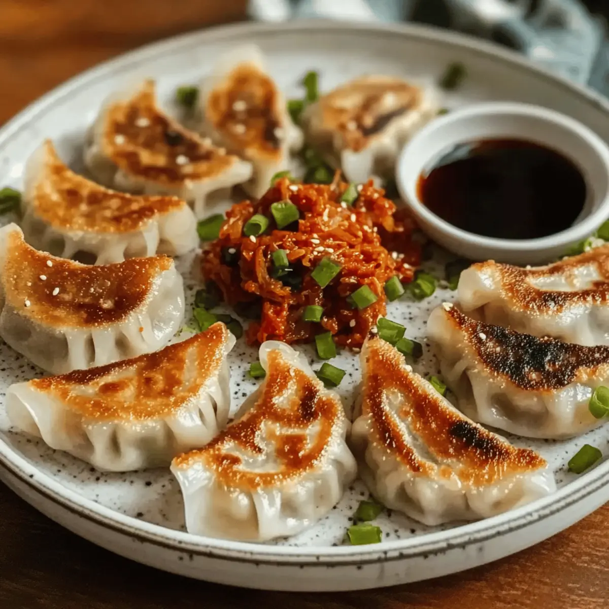 Smashed Chicken Gyoza with Kimchi Rice Bowl You’ll Love