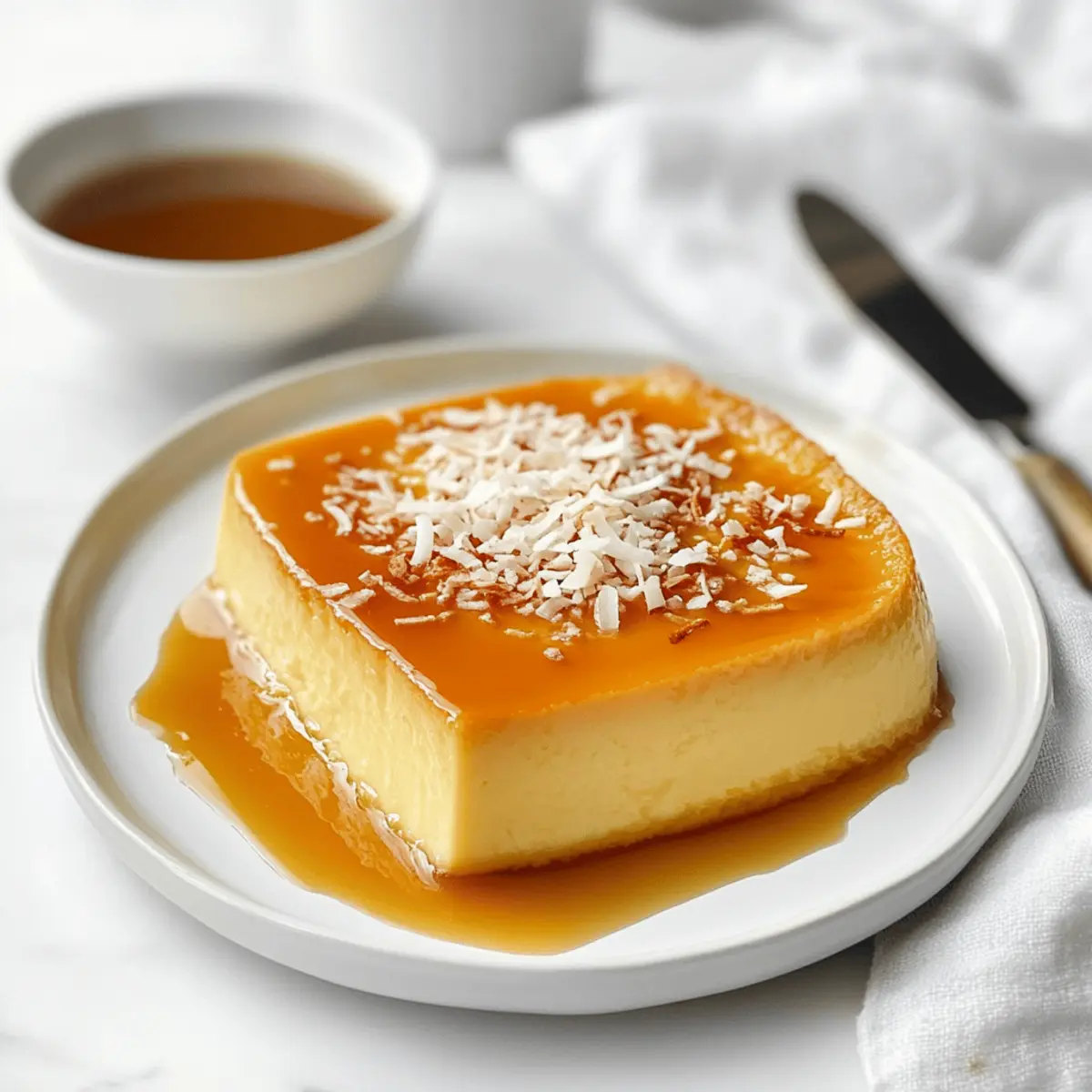 Delight in Creamy French Antilles Coconut Flan (Flan Coco)