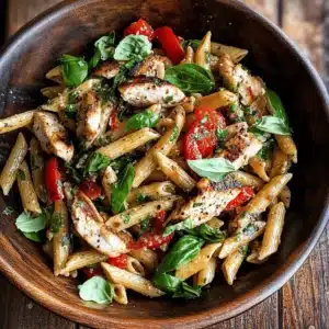Grilled Chicken Pasta Salad with Balsamic Vinaigrette