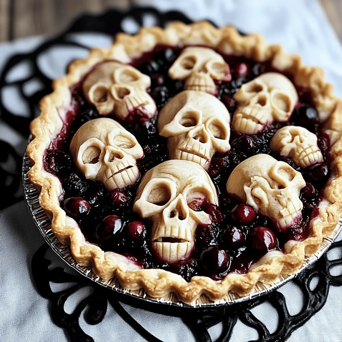 Spooky Halloween Shrunken Head Pie for a Fun Family Treat