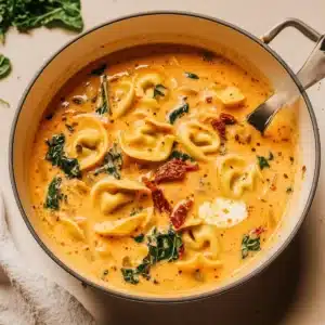 Creamy Tuscan Tortellini Soup