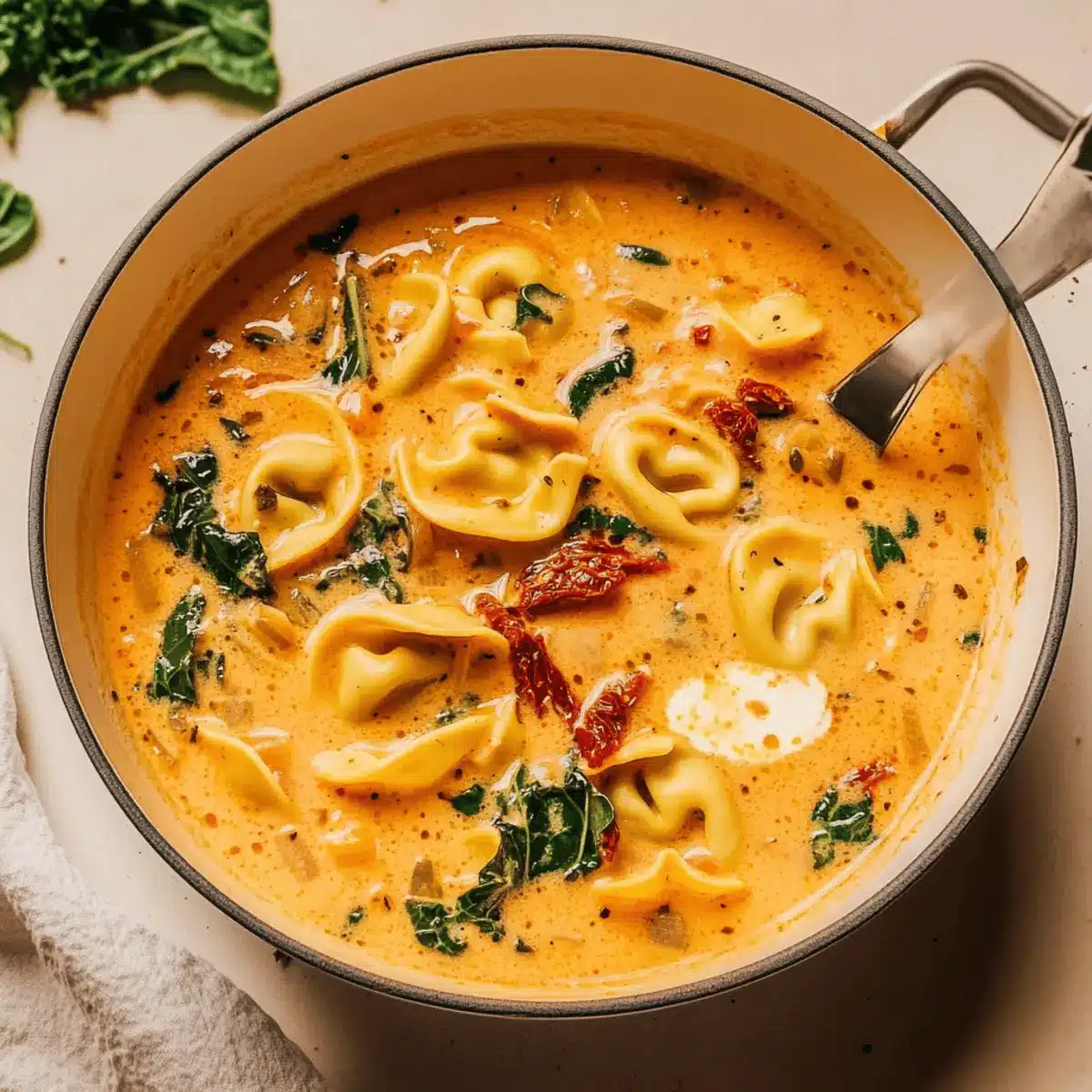 Creamy Tuscan Tortellini Soup That Warms Your Soul