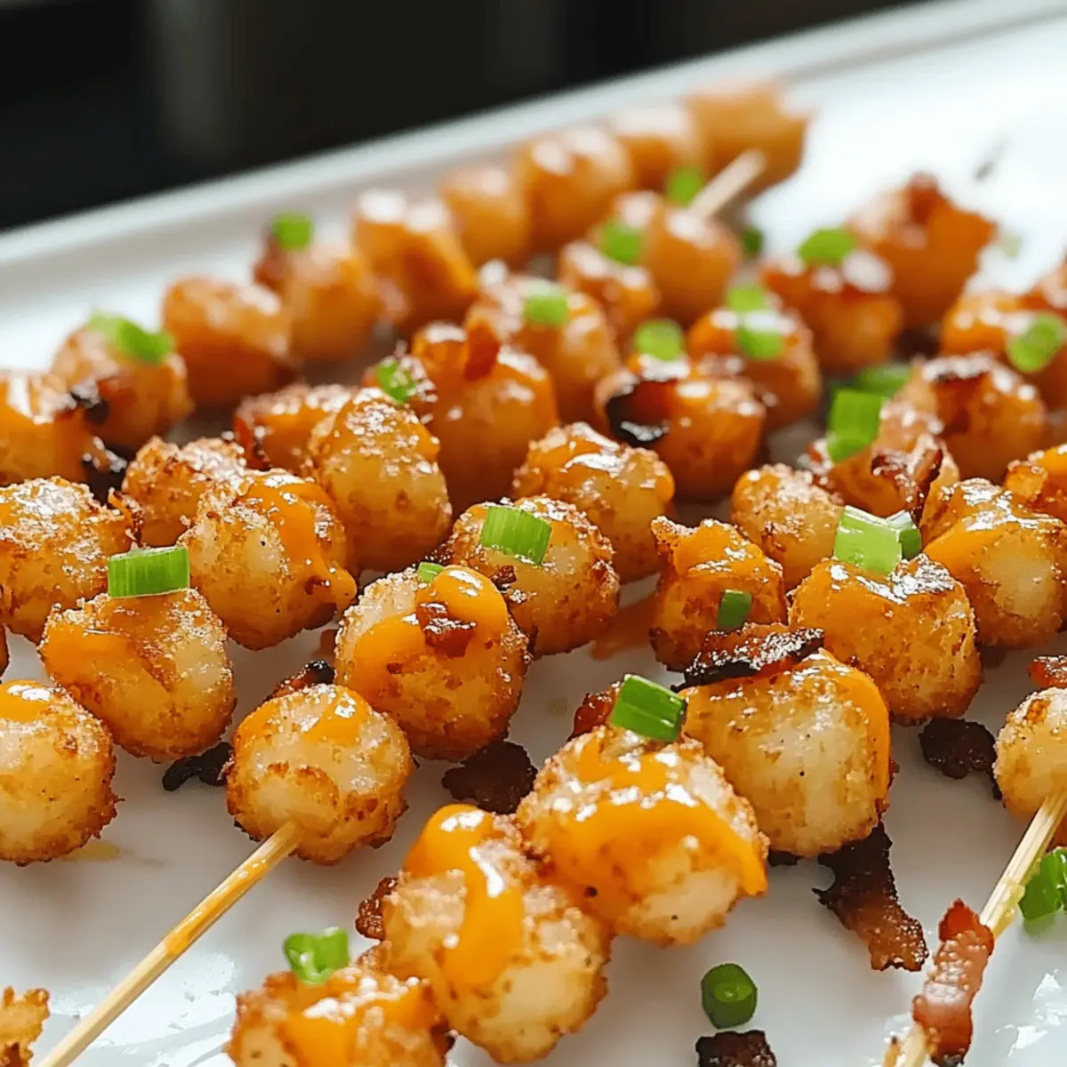 Savor Loaded Tater Tot Skewers for Your Next Gathering!