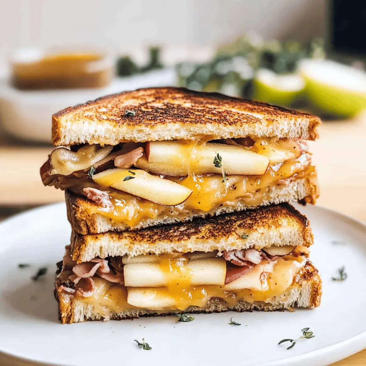 Apple & Cheddar Grilled Cheese: A Sweet Savory Delight