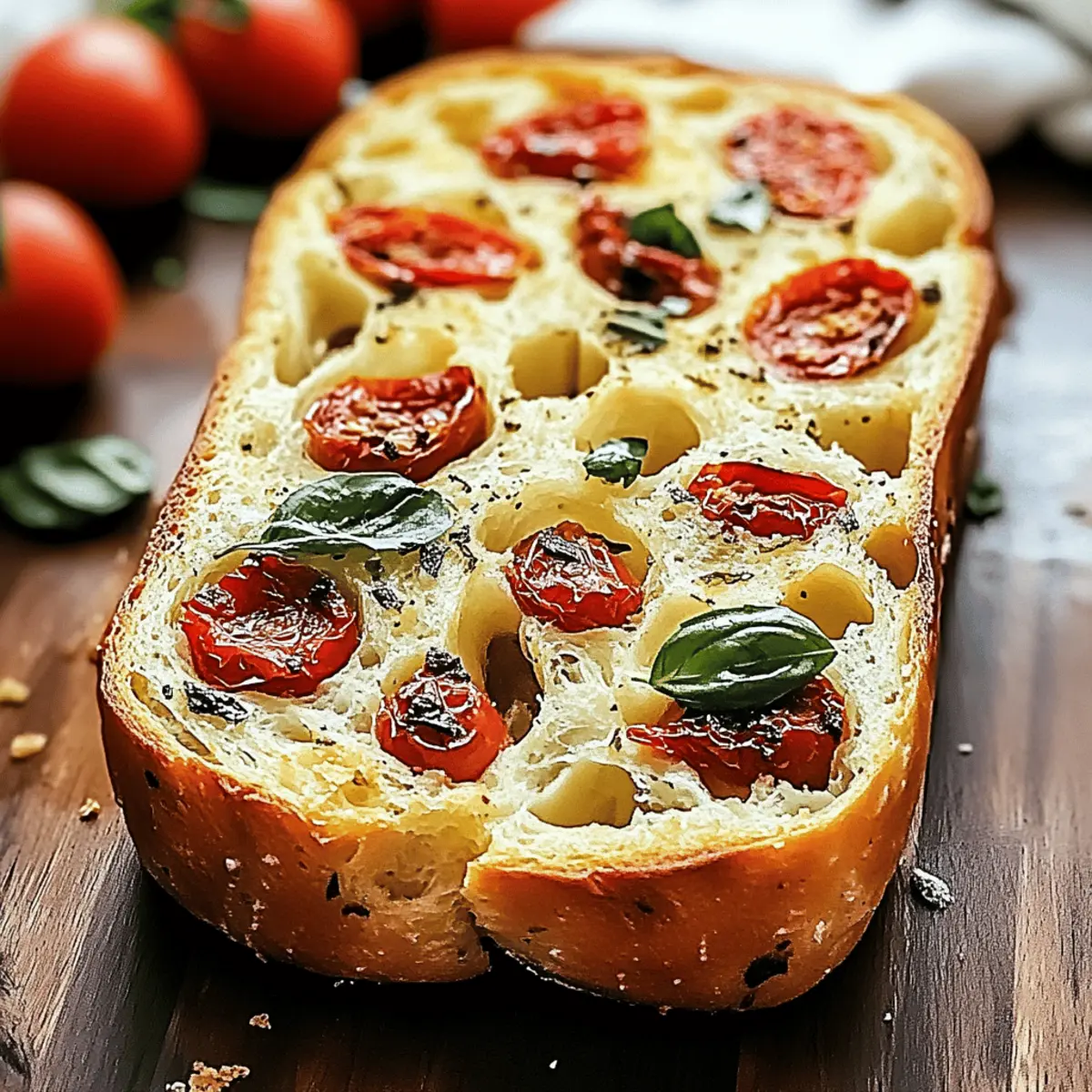 Cheesy Caprese Bread with Tomato & Basil: A Slice of Bliss