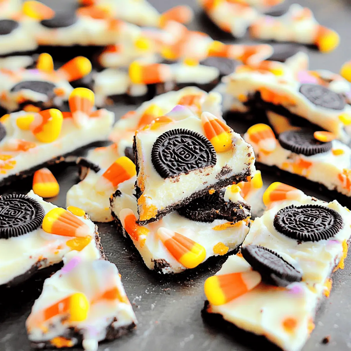 Decadent White Chocolate Halloween Oreo Bark Made Easy