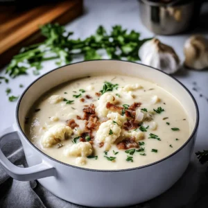 Creamy Cauliflower Soup: