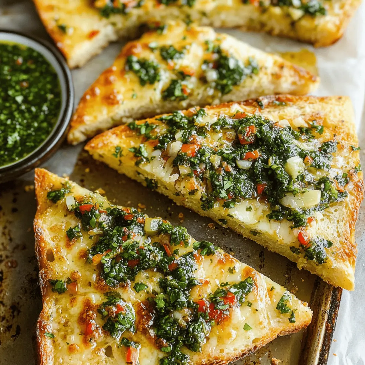 Zesty Chimichurri Garlic Bread That Will Wow Your Taste Buds