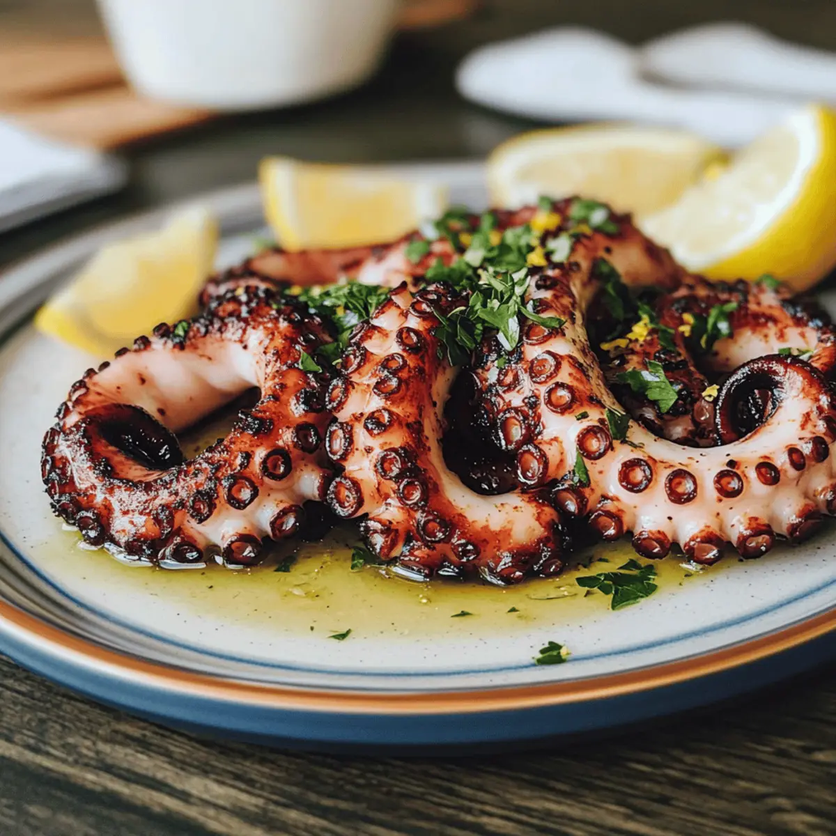 Zesty Juicy Grilled Octopus Ready in Just 20 Minutes