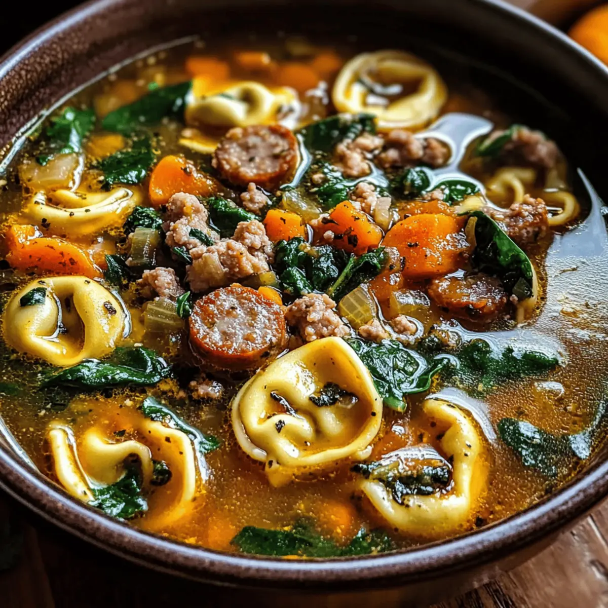 Hearty Autumn Tortellini Soup With Sausage for Cozy Nights