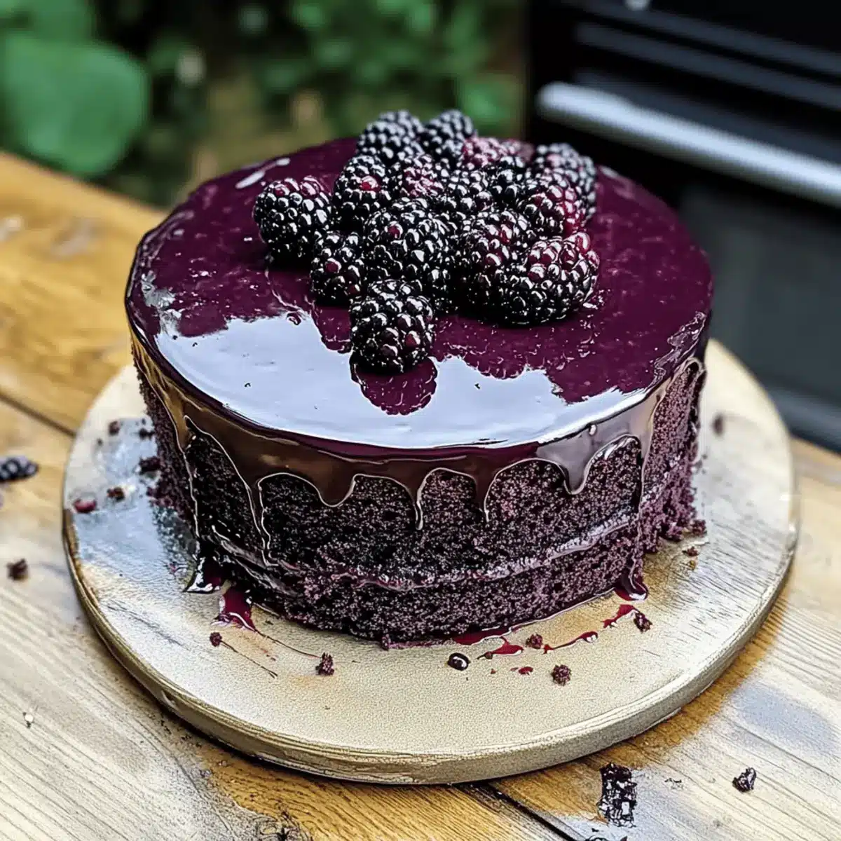 Decadent Blackberry Velvet Gothic Cake for Sweet Moments