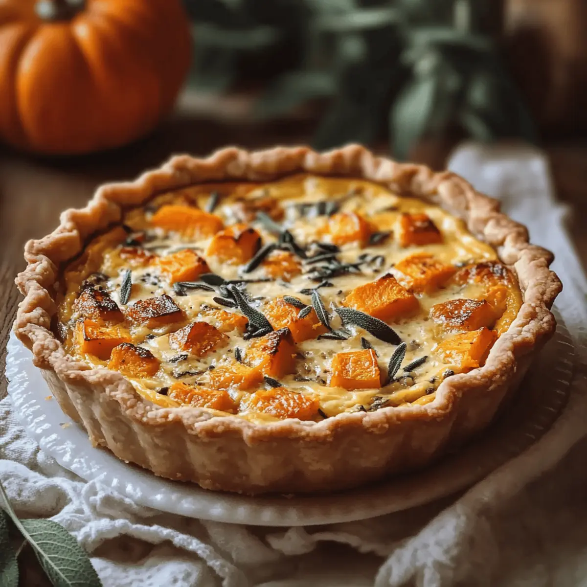 Savory Butternut Squash & Sage Quiche for Cozy Gatherings