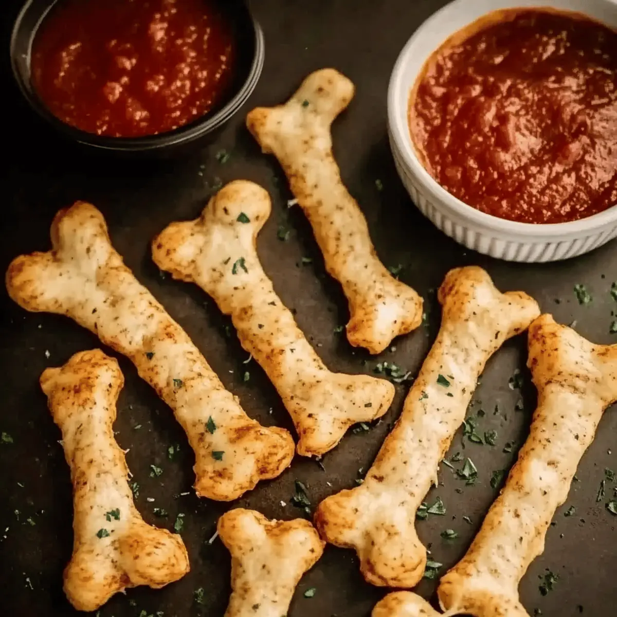 Cheesy Halloween Breadstick Bones for Spooky Family Fun
