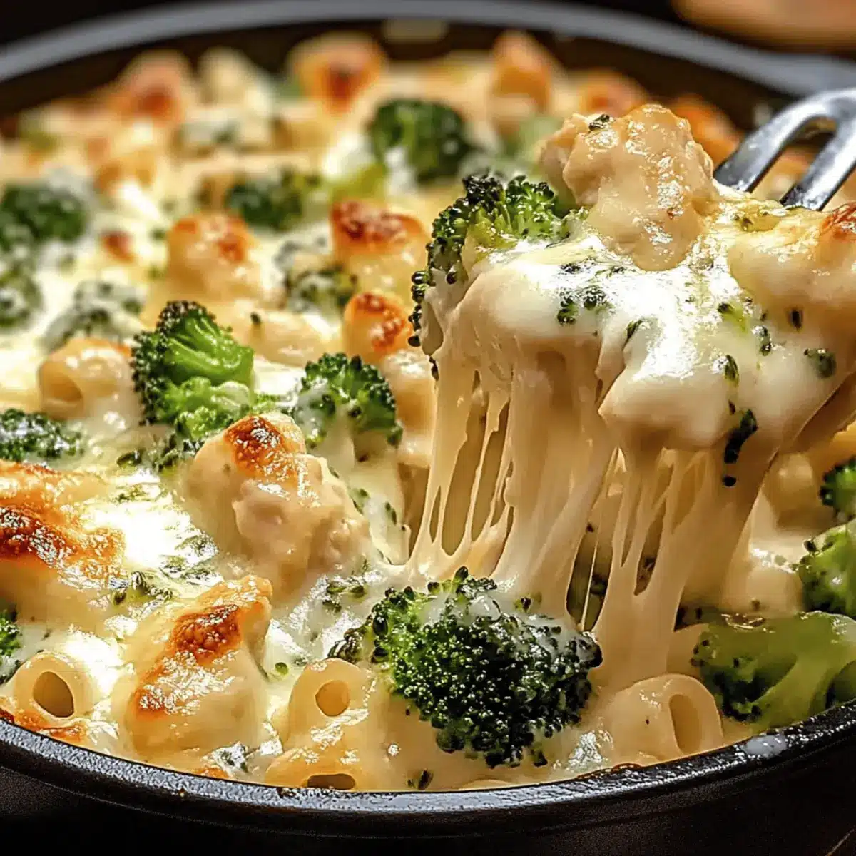 Creamy Chicken and Broccoli Alfredo Bake for Cozy Nights