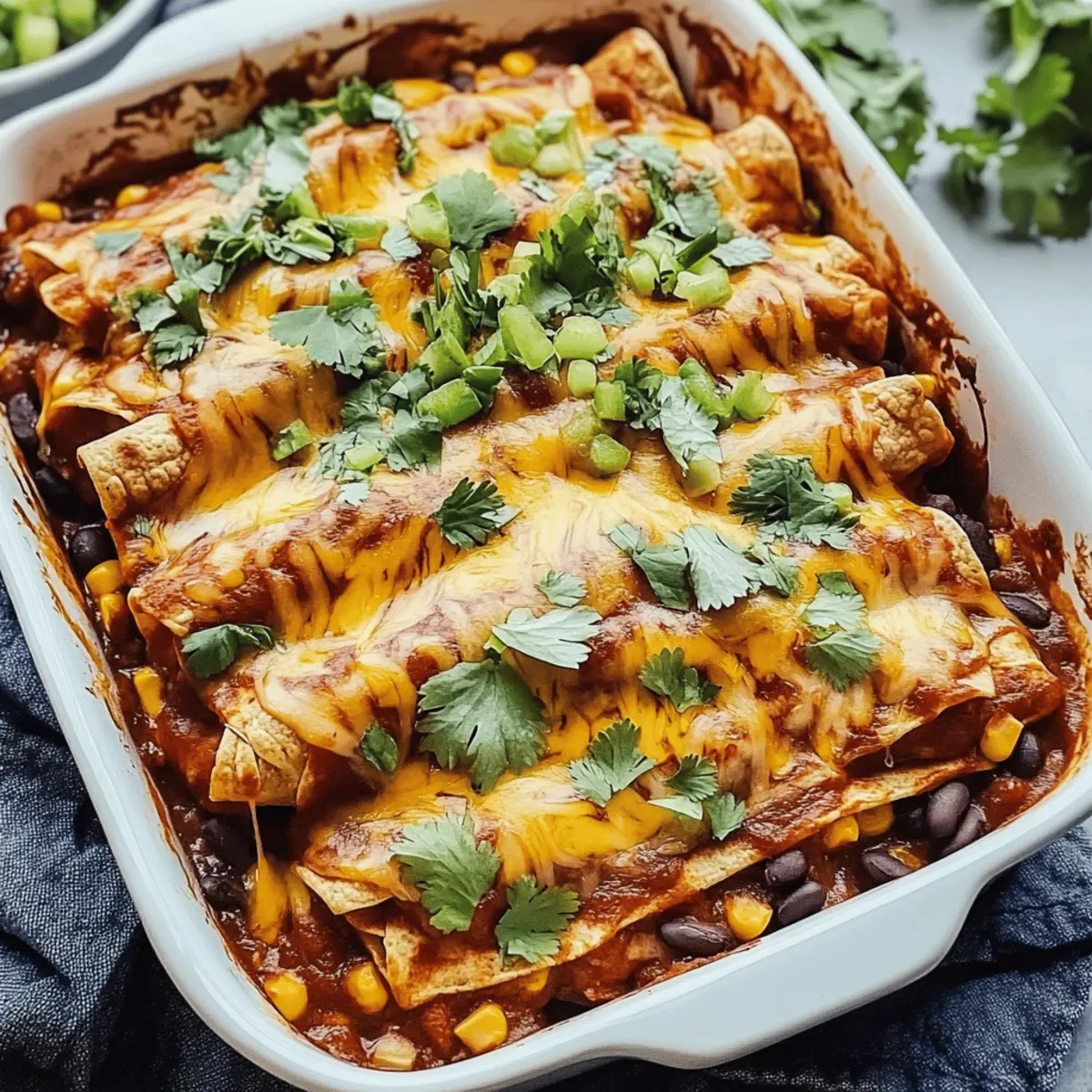 Easy Vegetarian Enchilada Casserole That Everyone Will Love