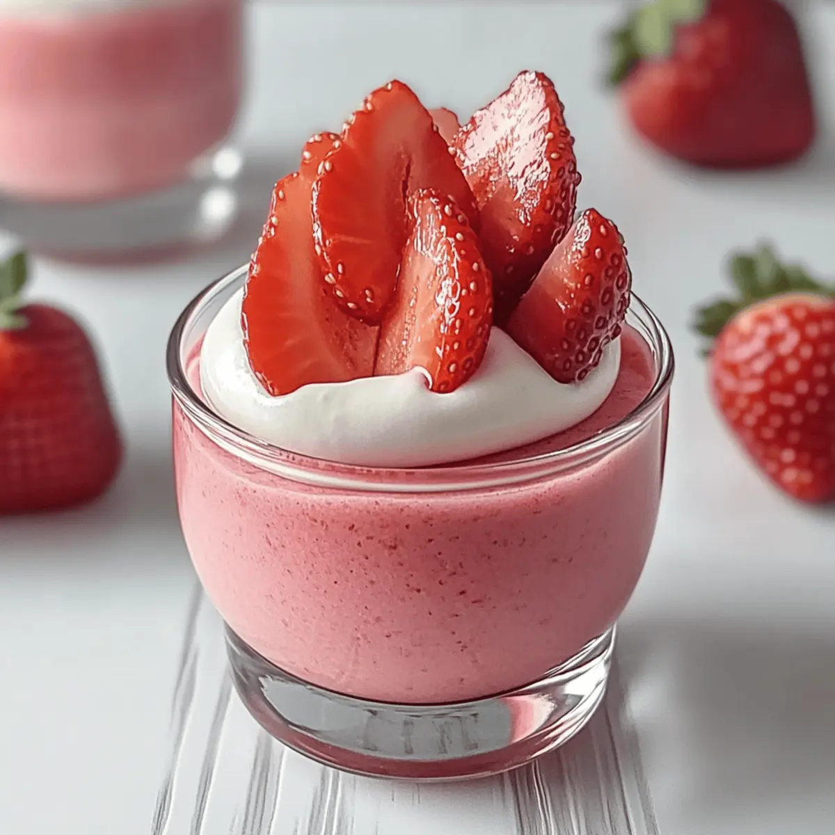 Fluffy Strawberry Mousse That Melts in Your Mouth