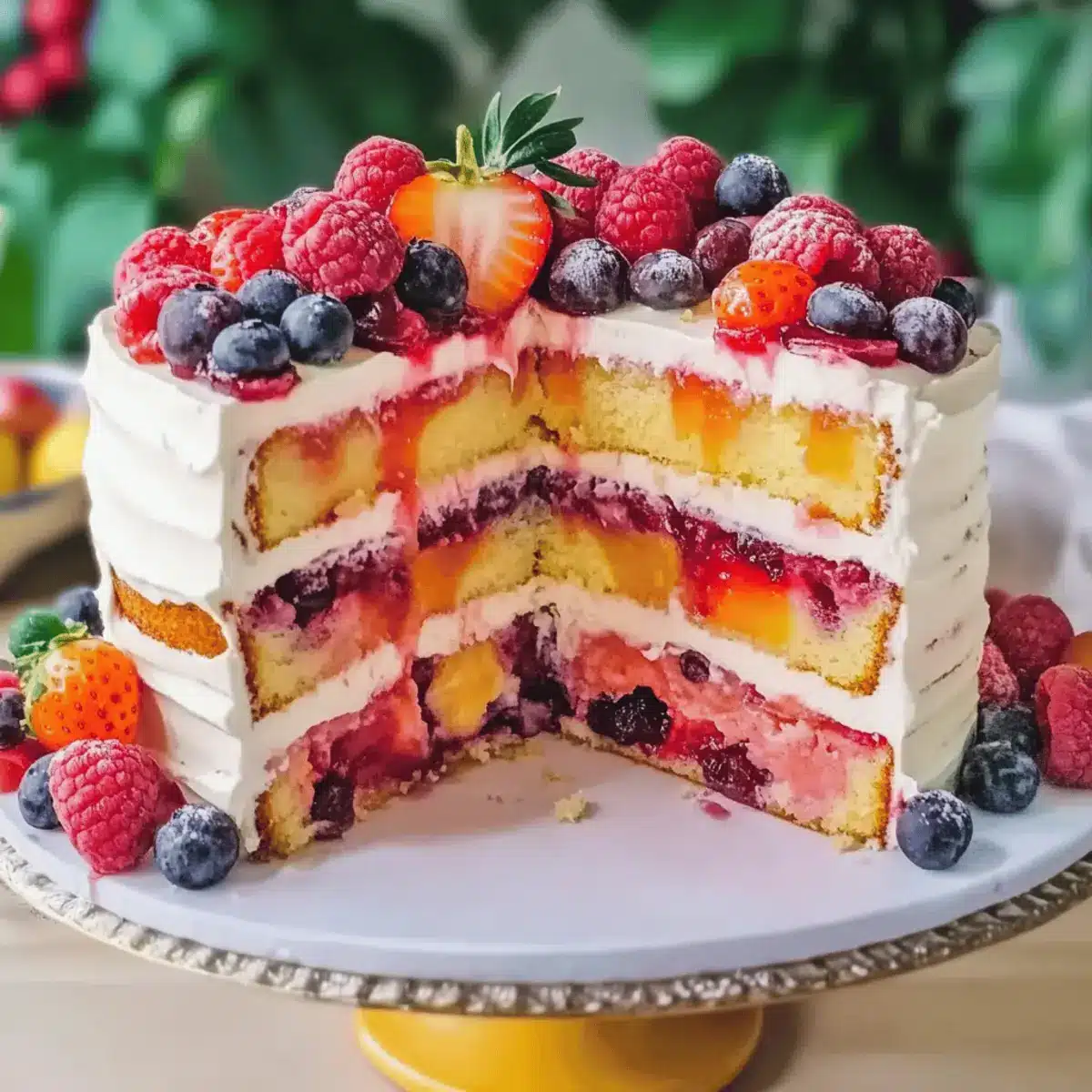 Fruity Sangria Soaked Cake Dessert: A Summer Celebration Delight