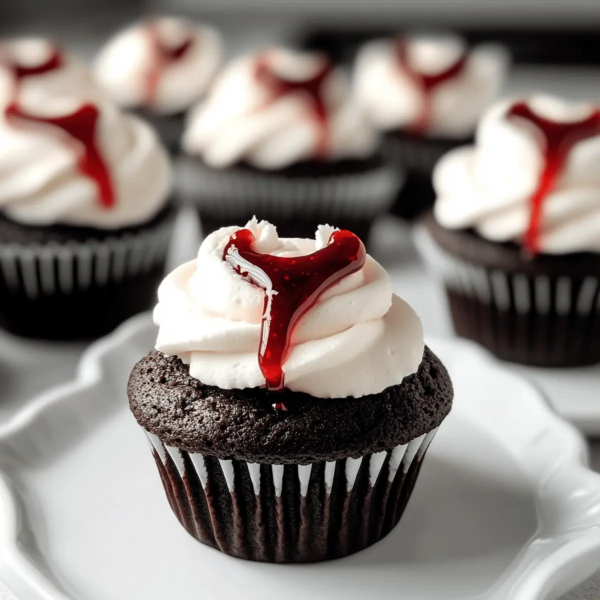 Delightful Halloween Vampire Bite Cupcakes – Gluten & Dairy-Free