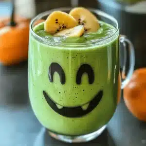 Healthy Witchy Green Smoothie for Halloween