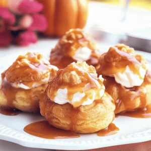 Maple Pumpkin Cream Puff Bites |