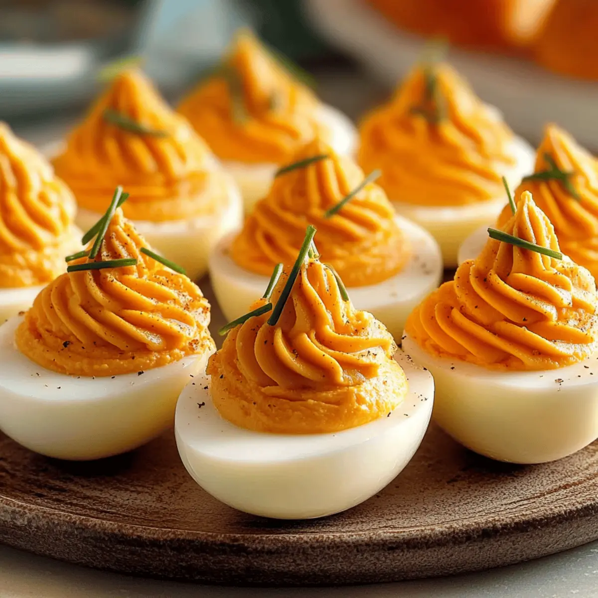 Pumpkin Patch Deviled Eggs That Bring Fall to Your Table