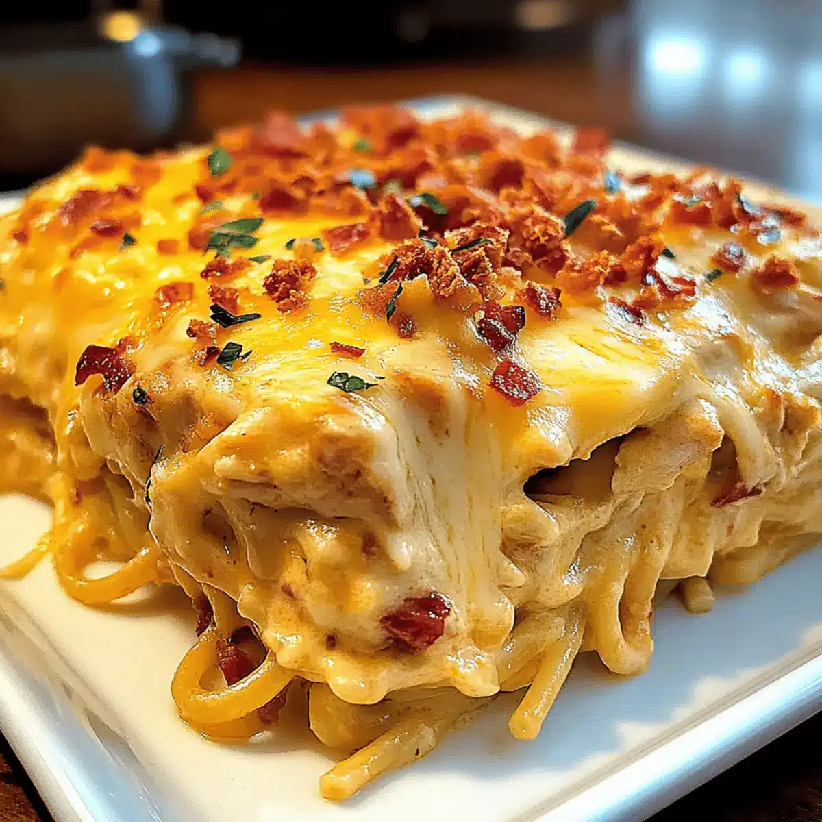 Irresistibly Cheesy Spicy Southern Chicken Spaghetti Casserole