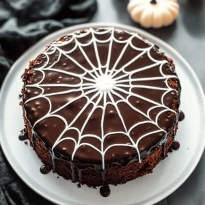 Spiderweb Chocolate Cake