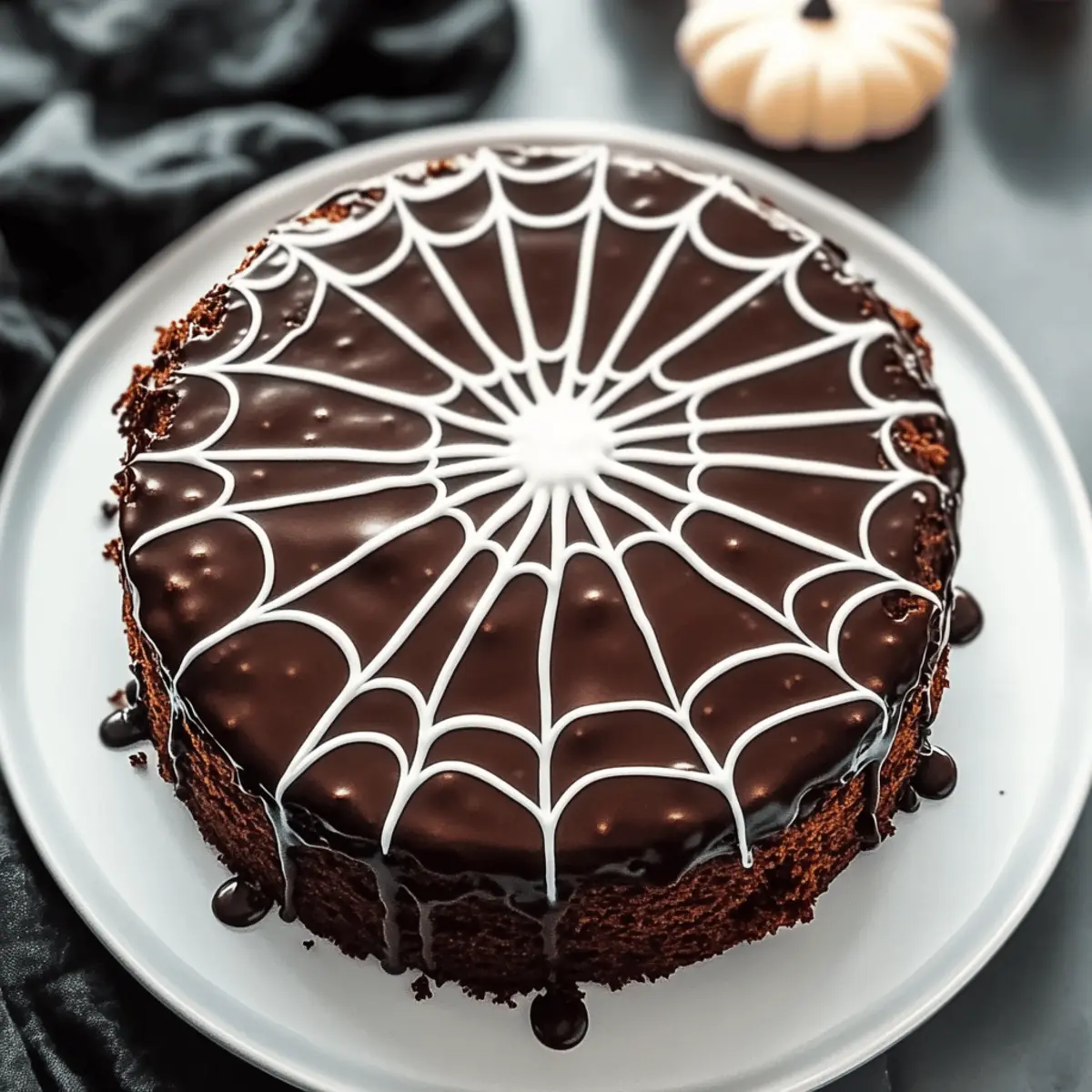 Spooktacular Spiderweb Chocolate Cake Everyone Will Love