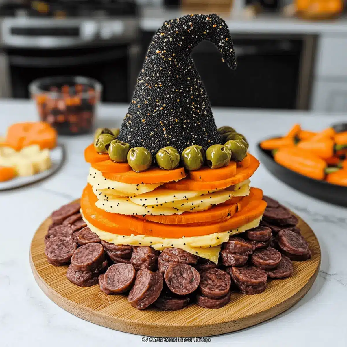 Witch Hat Snack Board that Will Enchant Your Halloween Party