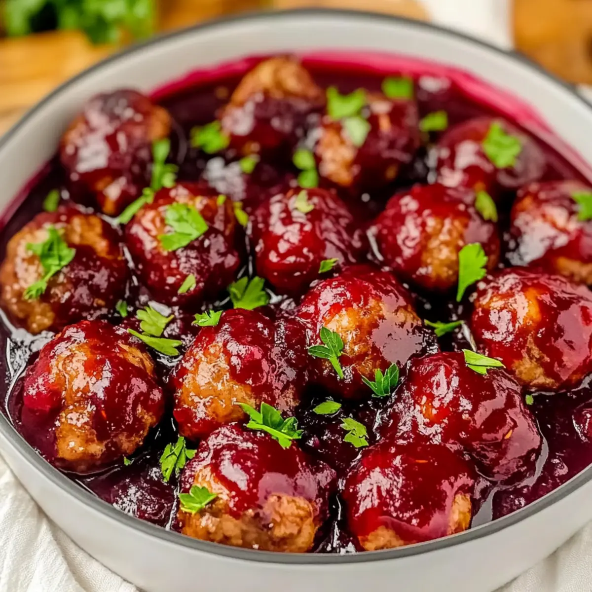 Quick Cranberry Meatballs for a Festive Holiday Treat