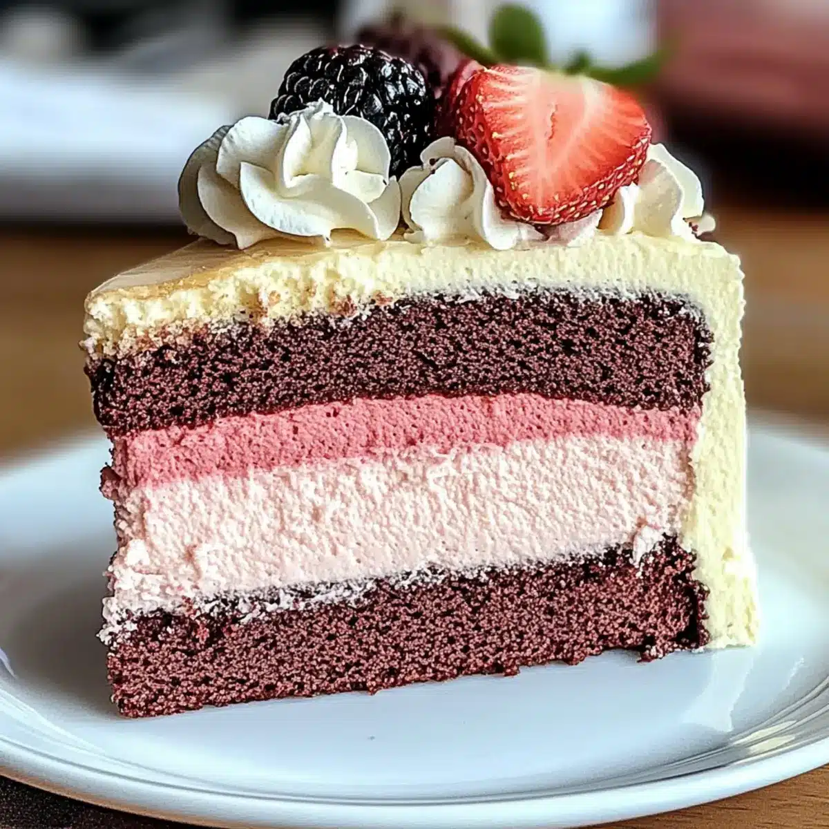 Neapolitan Cake Dessert